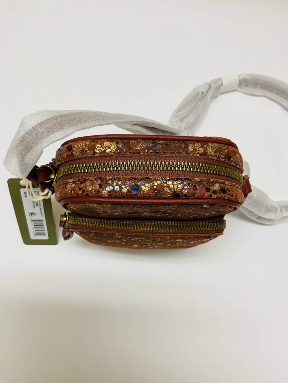 AMERICAN LEATHER CO Cleveland Mini Floral Crossbody Bag NWT - Picture 5 of 13